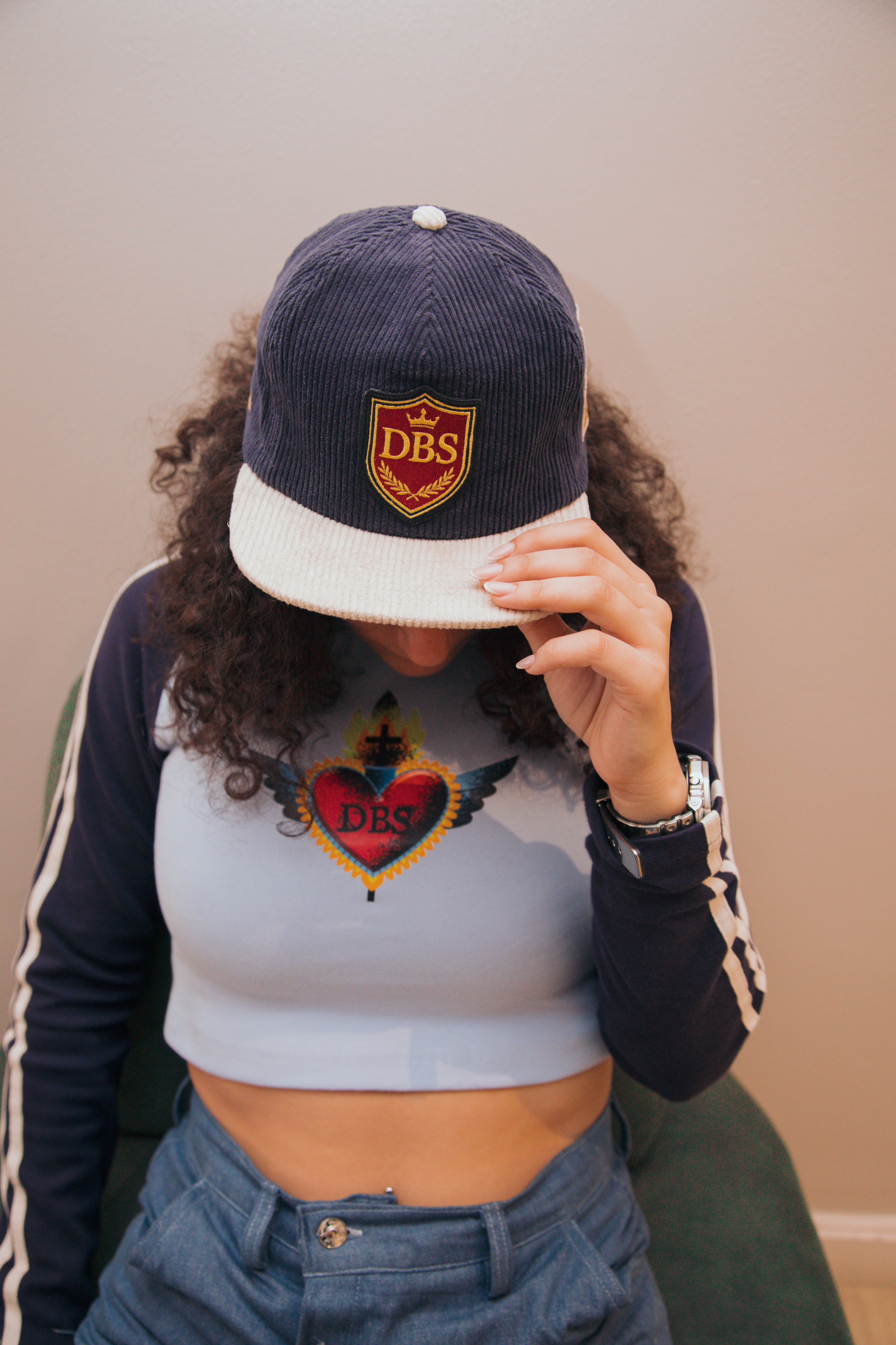 DBS Embroidered Suede Hat